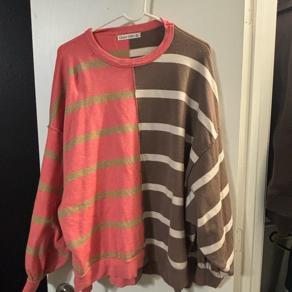 Colorblock Striped Sweater